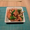YSDadKA's cooksnap of when they made ✿オクラと魚肉ソーセージのマヨ醤油炒め✿.