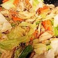 murasakii's cooksnap of when they made 食べ応え抜群！キャベツと味噌挽肉炒め！.