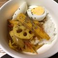 hadukisann's cooksnap of when they made 妊娠、授乳に！時短ほうれん草スープカレー.