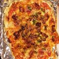 たんぽぽ３２３'s cooksnap of when they made 30分で作れる！魚焼きグリル簡単ピザ♡.