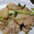 asakorai's cooksnap of when they made 豚バラ肉とかぶの炒め物.