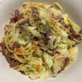 ころりn's cooksnap of when they made 簡単★キャベツとベーコンのクリームパスタ.