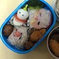 碧りんご's cooksnap of when they made 簡単。サンタのクリスマスおにぎり弁当♡.