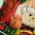 ❀akiko❀'s cooksnap of when they made クリスマス　サンタ＆トナカイ　キャラ弁.