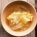 amodal's cooksnap of when they made 大根と白菜の卵とじスープ.