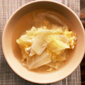 amodal's cooksnap of when they made 大根と白菜の卵とじスープ.
