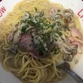 takoyuma's cooksnap of when they made 簡単！ベーコンときのこのクリームパスタ.