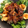 voyager752's cooksnap of when they made 15分で！豚肉とうずらの卵の即席角煮.