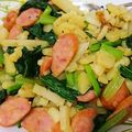 とかげのおかあさん's cooksnap of when they made ＊小松菜とじゃがいも炒め＊お弁当や副菜に.