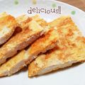 Newチヨコっと♪'s cooksnap of when they made 簡単！ジューシー☆ささみのたらこピカタ.