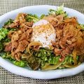 amomoa's cooksnap of when they made 絶品！濃く旨!!温泉卵と相性バッチリ豚丼.