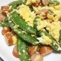 こむぎぱくぱく's cooksnap of when they made ウィンナーとスナップエンドウのマヨ卵炒め.