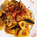 ちーちゃん★ママ's cooksnap of when they made 簡単☆鶏肉と蓮根の甘辛炒め.