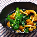 nao✳︎21's cooksnap of when they made 簡単♪ほうれん草となめこと菊の煮浸し.