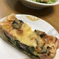おじゃがママ's cooksnap of when they made 【簡単】ほうれん草とベーコンのキッシュ.