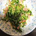 にむばすしゅたーぜん's cooksnap of when they made 豆苗とベーコンのにんにく炒め.