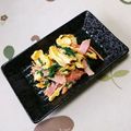 ネコかえる's cooksnap of when they made ニラとベーコンと卵炒め.