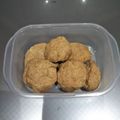 とんカツ吉's cooksnap of when they made さくっほろっ米粉の黒ごまきな粉クッキー.
