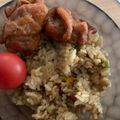 ポメちょん's cooksnap of when they made 炊飯器で簡単♡カレーピラフ.