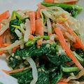 ぽちぼて's cooksnap of when they made ほうれん草とにんじんともやしのサラダ.
