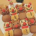 みさくおり's cooksnap of when they made HBで簡単★チーズ入り雪だるまちぎりパン.