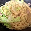 ikmspst's cooksnap of when they made キャベツとベーコンのクリームパスタ.