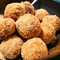 ebikao's cooksnap of when they made 揚げパン風　揚げ焼き豆腐ドーナツ.