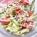フジぽん's cooksnap of when they made かにかまときゅうりのサラダ.