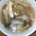 ☆mew☆'s cooksnap of when they made レタスを使ってスッパ辛いスープ（酸辣湯）.