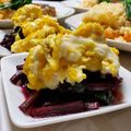 ｸﾏﾘｴ's cooksnap of when they made ビーツの葉＆ハム卵炒め.