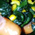 まゆたんクック's cooksnap of when they made ほうれん草とウインナーコーン炒め.