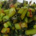 あつゴールド's cooksnap of when they made 旨い(*´╰╯`๓)野沢菜のおかか炒め♪.