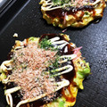 たーくんクックパパ's cooksnap of when they made 大阪人の本気！ふわふわ関西風お好み焼き.