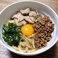 なつなつ助's cooksnap of when they made 簡単☆おいしい☆納豆たまごうどん！.