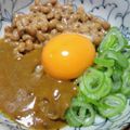 カルン's cooksnap of when they made 関西人にも大好評♡ネバネバ♪釜たまカレー納豆.