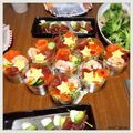 しろいゆず's cooksnap of when they made 誕生日、記念日に簡単カップ寿司.