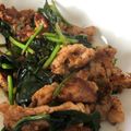 ぺる〜ん's cooksnap of when they made 豚＆ホウレン草の梅マヨ炒め.