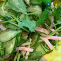 ♬タ〜リラリラ〜♬'s cooksnap of when they made きゅうりと三つ葉のお浸し.