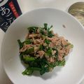 クックBD86HW☆'s cooksnap of when they made 材料3つ♡春菊とツナ缶のあごだしおひたし.