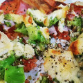 ふぁんたにゃん's cooksnap of when they made ちょっとだけ残った春巻きの皮　クレーピザ.