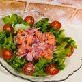 ３匹の大ぶたママ's cooksnap of when they made フレッシュサーモンのデパ地下風マリネ.