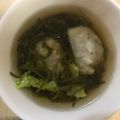 ma___111's cooksnap of when they made メカブと団子のスープ.
