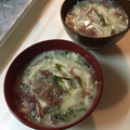ポークの嫁's cooksnap of when they made ふのりと★アオサと★ネギのお味噌汁★簡単.