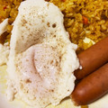 ひめポ's cooksnap of when they made レンジで1分！簡単目玉焼き.