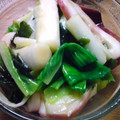 michelsnow's cooksnap of when they made うるいとたことわかめの酢みそ和え.