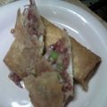かやか's cooksnap of when they made ネギとコーンビーフの春巻き.