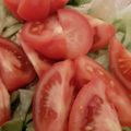 カクヨ's cooksnap of when they made 超簡単！レタスとトマトのサラダ.