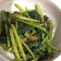 向日葵くっく's cooksnap of when they made 簡単 かぶの葉 さっぱり梅和え おひたし.