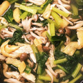 dolcektra's cooksnap of when they made 小松菜とえのきと薄揚げの煮物.