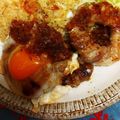 おうちゃん母さん's cooksnap of when they made 目玉焼きIN☆玉葱の豚バラ巻き.